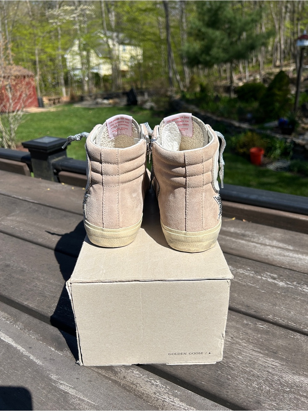Neiman Marcus Golden Goose 9 Womens Slide Sneaker dusty pink New in box - Picture 4 of 11